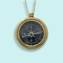 Load image into Gallery viewer, Trailblazer Compass Necklace: 28 Inch