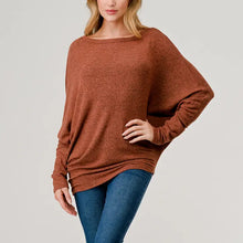 Load image into Gallery viewer, Dolman Sleeve Asymmetric Top