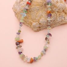 Load image into Gallery viewer, River Rocks Pale Stone Chip Bead necklace