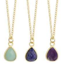 Load image into Gallery viewer, Delicate Drops Stone Teardrop Necklace