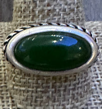 Load image into Gallery viewer, Vintage Dark Green Jade Ring