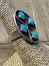 Load image into Gallery viewer, Vintage Zuni Turquoise Ring