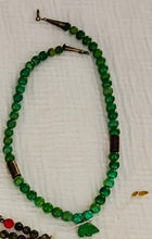 Load image into Gallery viewer, Vintage Malachite Bear Necklace