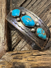 Load image into Gallery viewer, Vintage Turquoise Cuff