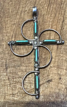Load image into Gallery viewer, Zuni Turquoise Pendant Cross