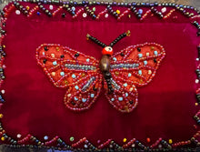 Load image into Gallery viewer, Velvet Coin Purse- ButterFly