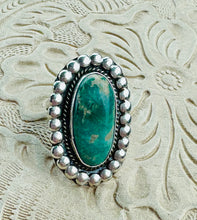 Load image into Gallery viewer, Vintage Green Turquoise Ring