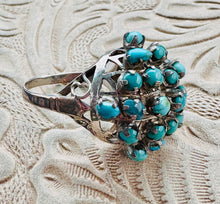 Load image into Gallery viewer, Vintage Zuni Snake Eye Turquoise Ring