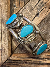 Load image into Gallery viewer, Vintage Turquoise Cuff