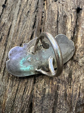 Load image into Gallery viewer, Vintage Zuni Turquoise & Mother of Pearl Ring