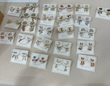 Load image into Gallery viewer, 3-D Front Back Earrings