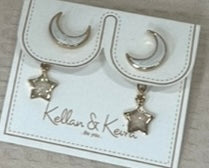 Load image into Gallery viewer, 3-D Front Back Earrings