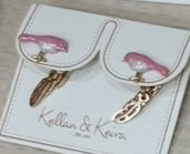 Load image into Gallery viewer, 3-D Front Back Earrings