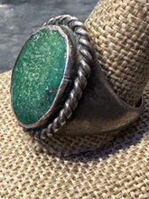 Load image into Gallery viewer, Vintage Round Green Turquoise Ring