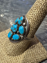 Load image into Gallery viewer, Vintage Turquoise Nugget Ring