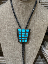 Load image into Gallery viewer, Vintage Zuni Turquoise Inlay Bolo