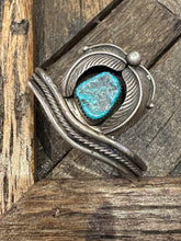 Load image into Gallery viewer, Vintage Turquoise Shadowbox Cuff