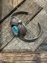 Load image into Gallery viewer, Vintage Turquoise Shadowbox Cuff