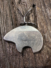 Load image into Gallery viewer, Vintage Black Onyx Bear Pendant