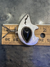 Load image into Gallery viewer, Vintage Black Onyx Bear Pendant