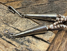 Load image into Gallery viewer, Vintage Zuni Turquoise Animal Sterling Heishi Fetish Necklace