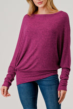 Load image into Gallery viewer, Dolman Sleeve Asymmetric Top