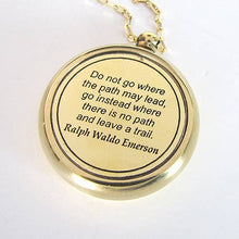 Load image into Gallery viewer, Trailblazer Compass Necklace: 28 Inch