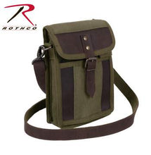 Load image into Gallery viewer, Canvas Travel Portfolio Bag with Leather Accents