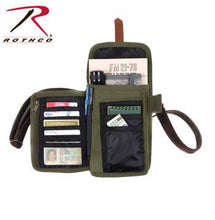 Load image into Gallery viewer, Canvas Travel Portfolio Bag with Leather Accents