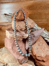 Load image into Gallery viewer, Sterling Silver American Indian Navajo Pearls necklace