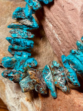 Load image into Gallery viewer, Natural Turquoise Chunky Nugget necklace