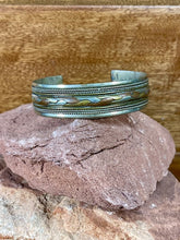 Load image into Gallery viewer, Navajo Mixed Metals Cuff with Silver, Brass and Copper