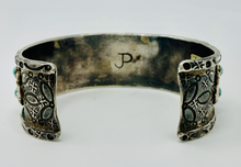 Load image into Gallery viewer, Turquoise Cluster Cuff - 2 rows