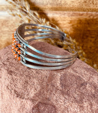 Load image into Gallery viewer, Vintage Navajo Snake Eyes Sterling Silver Cuff