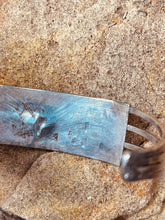 Load image into Gallery viewer, Vintage Navajo Snake Eyes Sterling Silver Cuff