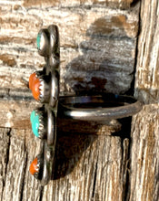 Load image into Gallery viewer, Coral & Turquoise Ring