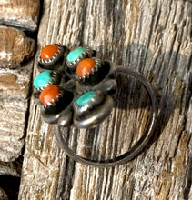 Load image into Gallery viewer, Coral & Turquoise Ring