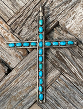 Load image into Gallery viewer, Navajo Turquoise Cross Pendant