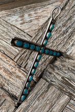 Load image into Gallery viewer, Navajo Turquoise Cross Pendant