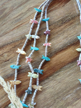 Load image into Gallery viewer, Santa Domingo Heishi 3 Strand Fetish Necklace, 30.5" long