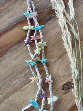 Load image into Gallery viewer, Santa Domingo Heishi 3 Strand Fetish Necklace, 30.5" long