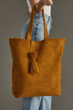Load image into Gallery viewer, Mustard Corduroy Tote

