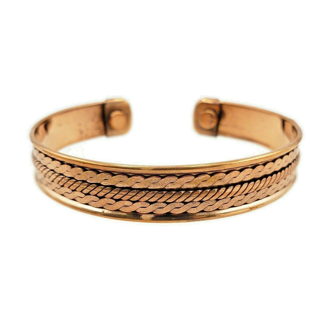 Pure Copper Magnetic Bracelet Arthritis Pain Therapy