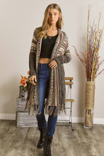 Load image into Gallery viewer, Aztec Fringe Cardigan
