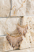 Load image into Gallery viewer, Beaded Tassel And Ring Earrings
