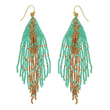 Load image into Gallery viewer, Western Native American Bead Fringe Earrings
