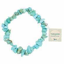 Load image into Gallery viewer, Turquoise Chip Stretch Bracelet
