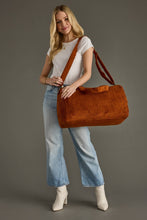 Load image into Gallery viewer, Rust Corduroy Duffel
