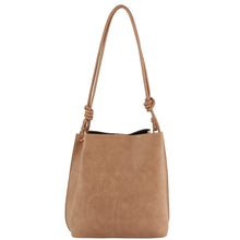 Load image into Gallery viewer, Mauve vegan leather bag
