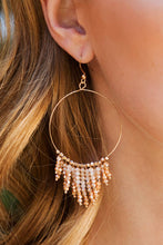 Load image into Gallery viewer, Beaded Tassel And Ring Earrings
